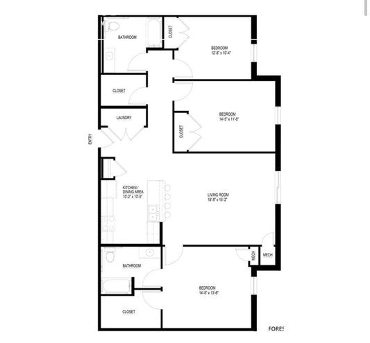 Floor Plan Creation 1-3 Bedrooms